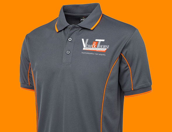 Graphic Design agency Visually Unique - VDM and Thorn - Polo Shirt