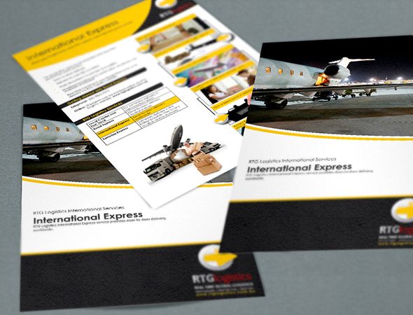 Graphic Design agency Visually Unique - RTG Express - Presentation Folders